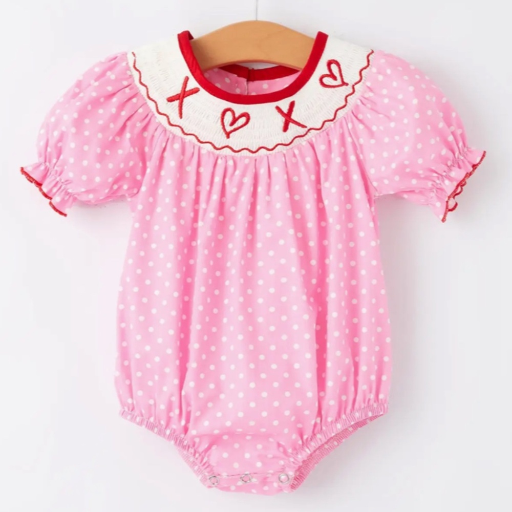 Smocked Romper 3 months 12 months 18 months
